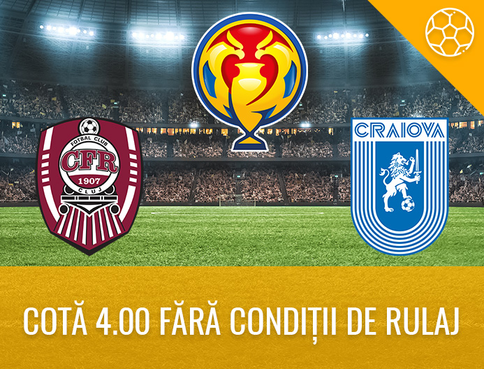 Odds 4.00 in CFR Cluj vs. U Craiova